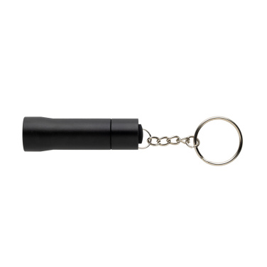 Logo trade promotional giveaways image of: Flash RCS recycled aluminium keychain torch