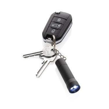 Logo trade promotional giveaways picture of: Flash RCS recycled aluminium keychain torch
