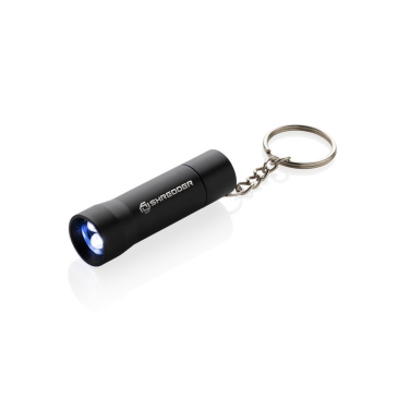 Logo trade promotional gifts picture of: Flash RCS recycled aluminium keychain torch