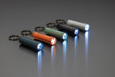Logotrade promotional product picture of: Flash RCS recycled aluminium keychain torch