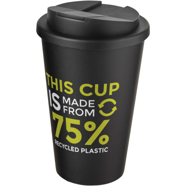 Logotrade advertising product picture of: Americano® Eco 350 ml recycled tumbler with spill-proof lid