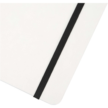 Logo trade promotional items picture of: Holm A5 stone paper hard cover notebook with lined pages