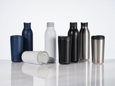 Logo trade promotional items image of: Avira Alix RCS re-steel click tumbler 400ML