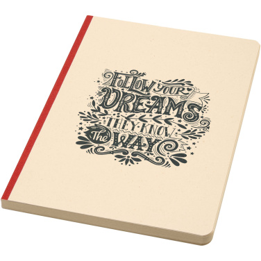Logo trade promotional merchandise photo of: Liliana A5 sugarcane and RPET soft cover notebook