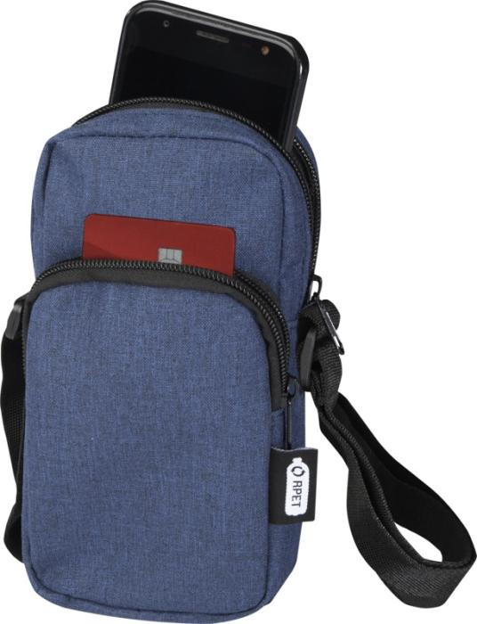 Logo trade promotional merchandise picture of: Ross GRS recycled phone pouch