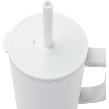 Logotrade promotional gift image of: Brady 900 ml RCS certified insulated tumbler with silicone straw