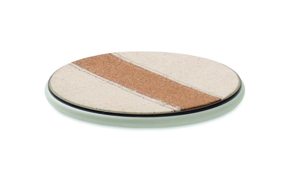 Logotrade advertising product image of: Cork wireless charger 15W