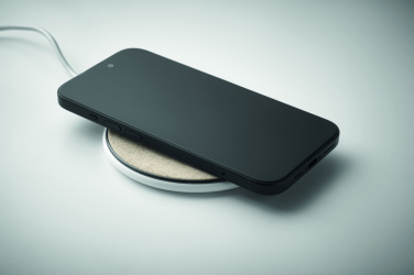 Logo trade promotional products picture of: Cork wireless charger 15W