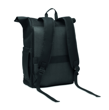 Logo trade promotional merchandise image of: Rolltop laptop rucksack 600D