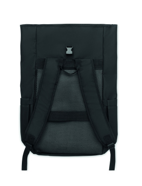 Logotrade corporate gift image of: Rolltop laptop rucksack 600D
