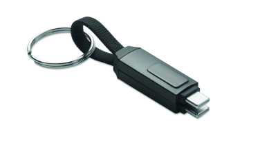 Logo trade promotional merchandise picture of: 60W charging cable keyring