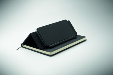 Logo trade promotional products image of: A5 notebook with phone holder