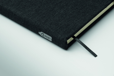 Logo trade business gifts image of: A5 notebook with phone holder