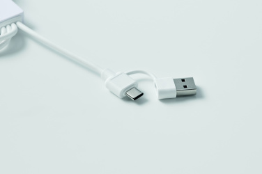Logotrade promotional item picture of: 2 in 1 charging cable type-C
