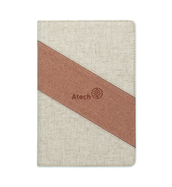 Logo trade promotional gifts image of: A5 notebook with 15W charger