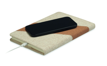 Logotrade promotional gifts photo of: A5 notebook with 15W charger