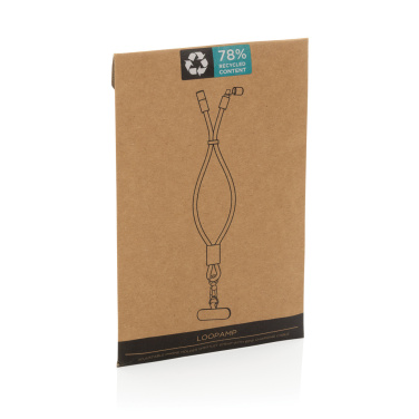 Logotrade promotional merchandise picture of: LoopAmp RCS RPET adjustable phone wrist strap 60W cable