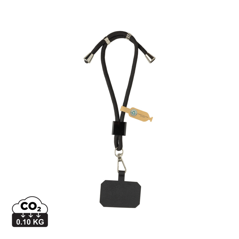 Logotrade advertising products photo of: CarryLoop RCS recycled PET adjustable phone holder wristlet