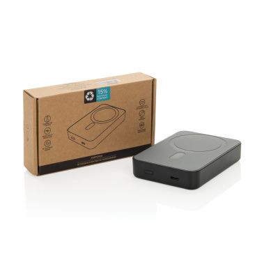 Logo trade promotional giveaways picture of: Amporia RCS recycled plastic 10.000mAh magnetic powerbank