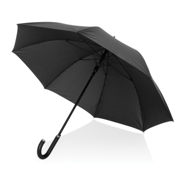 Logo trade promotional gifts image of: Swiss Peak Vero Aware™ RPET 25” umbrella w luxe handle