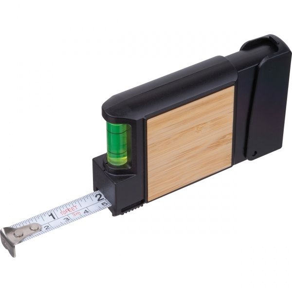 Logotrade promotional merchandise image of: 3-Meter Tape Measure with Level HALIFAX
