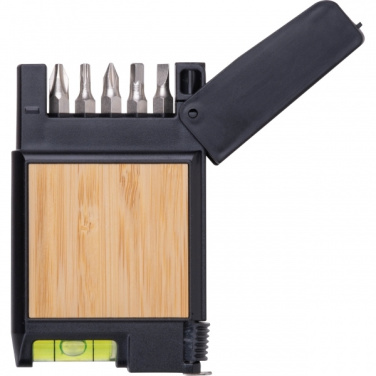 Logo trade promotional gifts image of: 3-Meter Tape Measure with Level HALIFAX