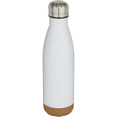 Logo trade corporate gifts image of: Cove 500 ml double wall vacuum insulated stainless steel water bottle with cork details