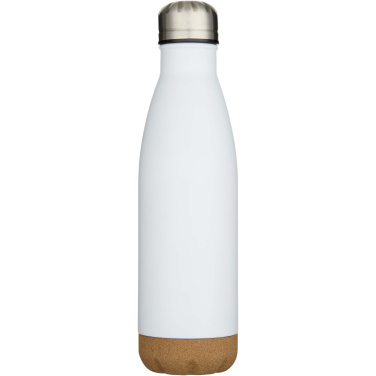 Logotrade promotional items photo of: Cove 500 ml double wall vacuum insulated stainless steel water bottle with cork details