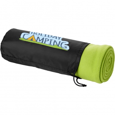 Logotrade firmakingituse foto: Huggy fliisist pleed kandekotiga