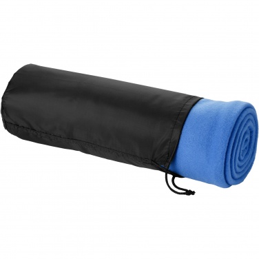 Logotrade ärikingi foto: Huggy fliisist pleed kandekotiga