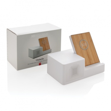 Logotrade reklaamkingi foto: Ontario 5W juhtmevaba laadija koos kõlariga