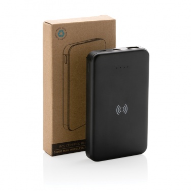 Logo trade reklaamkingituse pilt: RCS taaskasutatud plastist 5000 mAh 5W juhtmevaba akupank