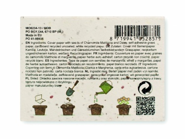 Logo trade reklaamkingituse pilt: Rohu/seemnepaberi memoblokk