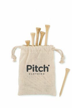 Logo trade firmakingid foto: 20 bambusest golfi t-de komplekt