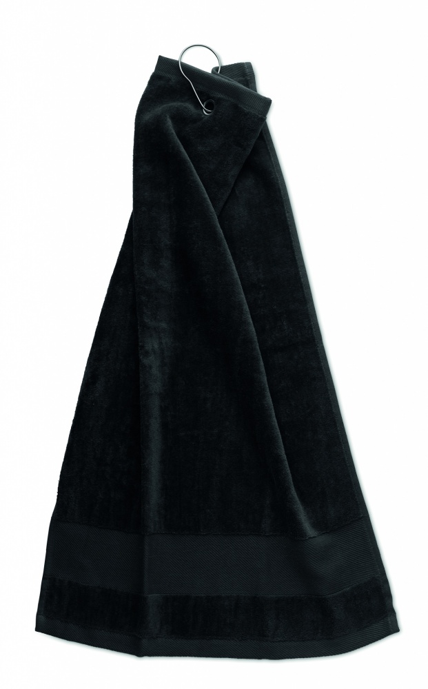 Logo trade reklaamkingi pilt: Puuvillane golfirätik riidepuuga