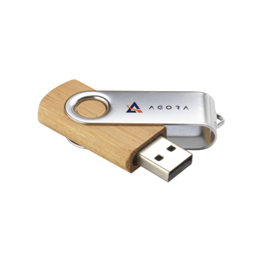 Logo trade firmakingituse pilt: USB Twist Bamboo 8 GB