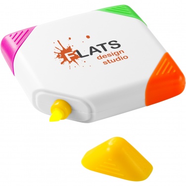 Logotrade liikelahjat kuva: Trafalgar-korostuskynä, neliönmuotoinen, 4 väriä