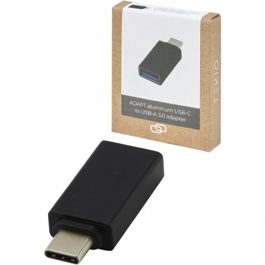 Logo trade mainoslahja kuva: ADAPT alumiininen USB-C-USB-A 3.0 -sovitin