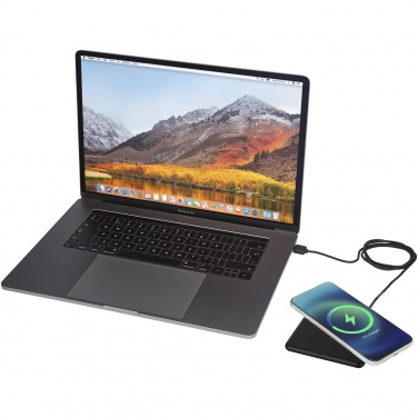 Logo trade liikelahja mainoslahja tuotekuva: Loop 10 W:n langaton latausalusta, kierrätettyä muovia