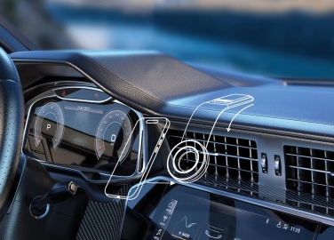 Logo trade liikelahja kuva: DriveGrip RCS muovinen magneettinen puhelinpidike autoon