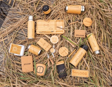 Logo trade mainoslahjat tuotekuva: Bamboo 4000 mAh:n langaton 5W varavirtalähde