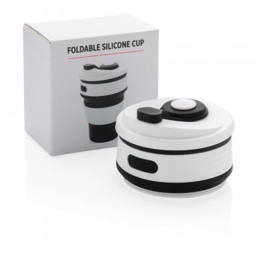 Logotrade liikelahja mainoslahja kuva: Kokoontaitettava silikonimuki