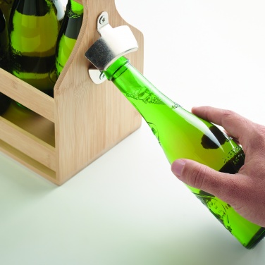 Logo trade mainoslahja ja liikelahja tuotekuva: Olutlaatikko bambua