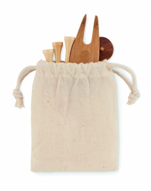 Logo trade mainoslahjat tuotekuva: Bambu golfsetti