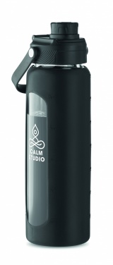 Logo trade mainoslahjat tuotekuva: Lasipullo hylsyllä 750 ml