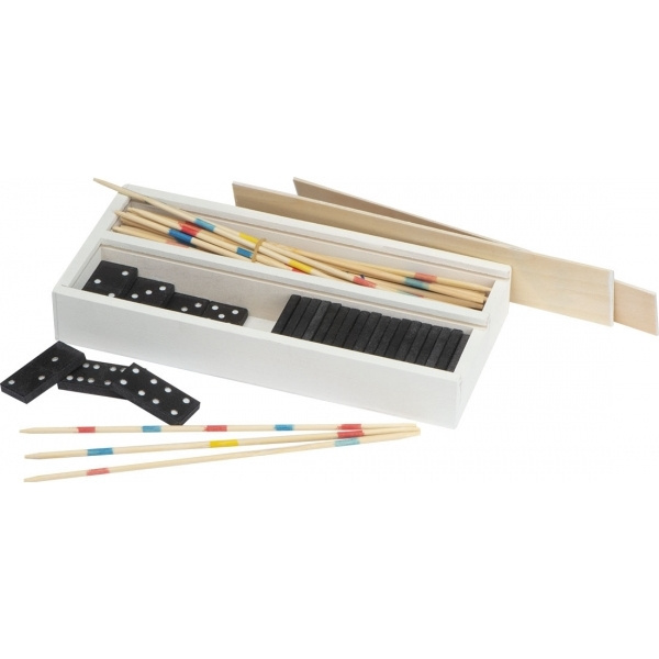 Logotrade mainoslahja tuotekuva: Mikado ja Domino peli FOLIGNO