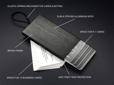 Logotrade mainoslahja tuotekuva: RFID luotto- ja käyntikorttikotelo 126615500