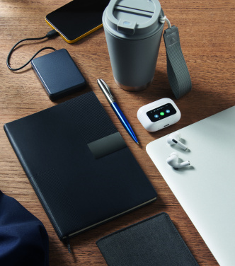 Logo trade mainostuotet tuotekuva: A5 muistikirja pehmeä PU