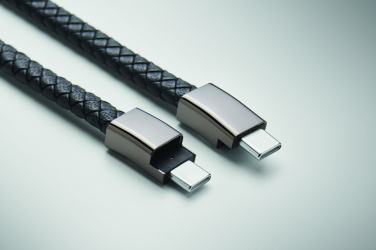 Logo trade mainoslahjat tuotekuva: Punottu rannekaapeli tyyppi-C