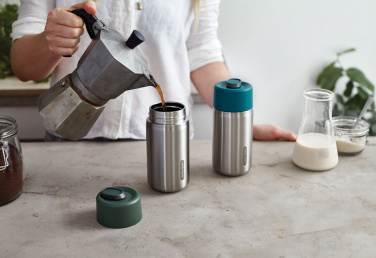 Logo trade mainoslahjat tuotekuva: Musta+Blum-eristetty matkamuki ruostumatonta terästä